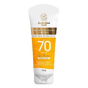 Australian Gold Gel Creme Protetor Solar Corporal FPS70 200g