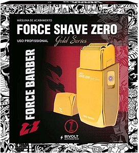 MQ Forcer Barber Máquina de Acabamento Forcer Shave Zero Gold Bivolt