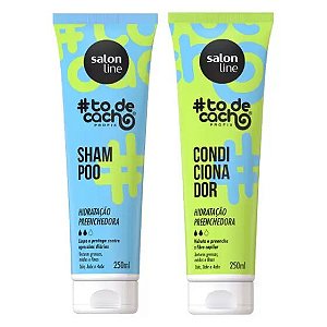 Salon Line #todecachos Kit Hidratação Preenchedora Shampoo 250ml + Condicionador 250ml