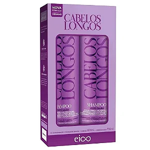 Kit Shampoo + Condicionador Cabelos Longos 800ML Eico