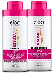 Kit Deslisa Fios Shampoo 450ML + Condicionador 400ML Eico