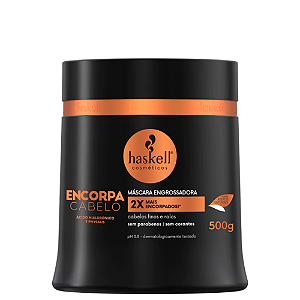 Máscara Encorpa Cabelo Engrossador Haskell 500G
