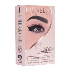 Kit Henna Menela Castanho Escuro Menela