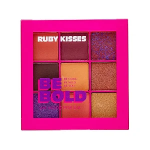 Paleta De Sombras 9 Cores Be Bold REF. RMPS09BR Kiss New York