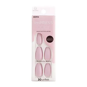 Unhas Impress Autocolante Color Lavender 30UN. REF.IMC16Y9B Kiss New York