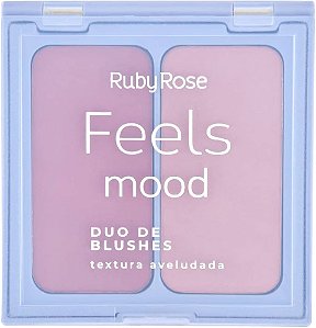 Duo Blush Feels Mood Cor 4 Rose Rust + New Peach Ruby Rose
