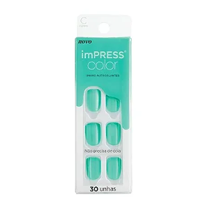 Unhas Impress Color Abstract 30UN. REF.IMC17XB Kiss New York
