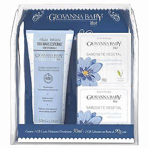 Kit Necessarie Blue Loção 50G + 02 Sabonetes 90G Giovanna Baby