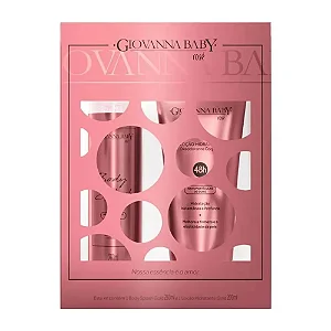 Kit Baby Body Rose Gold Com Loção 02 Unidades Giovanna Baby