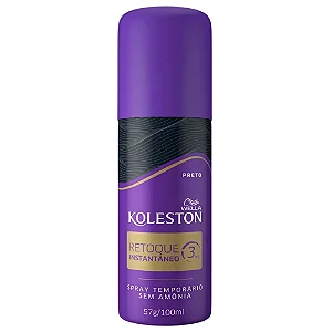Spray Koleston Retoque Preto Azulado 20 100ML Wella