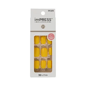 Unhas Impress Short Caution 30UN. REF.IMC02B Ruby Kisses