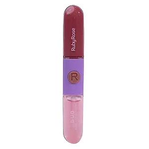 Batom Gloss Liquido Duo  LD04 REF. HBF5694 Ruby Rose