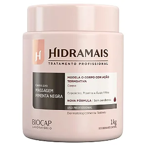 Creme de Massagem Pimenta Negra 1KG Hidramais