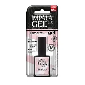 Esmalte Gel Plus Carinhosa Rosa Claro 8ML Impala