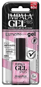 Esmalte Gel Plus Magnifica Rosa Iridescente 8ML Impala