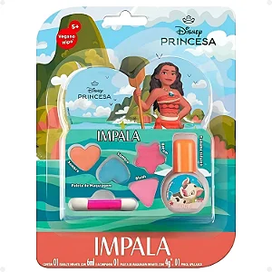 Kit Maquiagem Disney Moana Paleta+Esmalte 6ML Impala