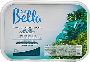 Cera Depil Bella Depilação Algas com menta 500G Depil Bella