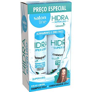 Kit Salon Line Hidra Super Liso Shampoo e Condicionador 300ml