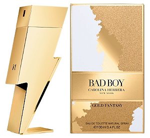 Perfume Carolina Herrera Bad Boy Gold Fantasy Masculino EDT 100ml