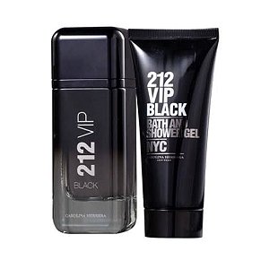 KIT Perfume Carolina Herrera 212 Vip Black Masculino EDP 100ml + Shower Gel