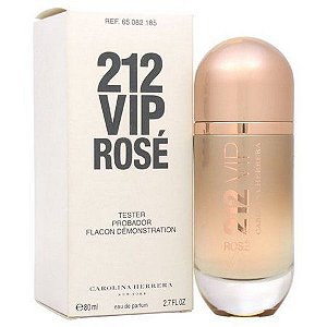 TESTER Perfume Carolina Herrera 212 Vip Rose Feminino EDP 080ml