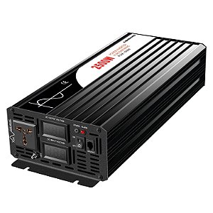 Inversor de Tensão 2500w Real 5000w Pico 12v 110v Onda Senoidal Pura 60hz SWIPOWER