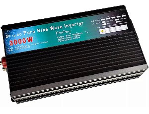 Inversor de Tensão Off Grid 24v 110v 127v 1500w 3000w Onda Senoidal Pura 60hz