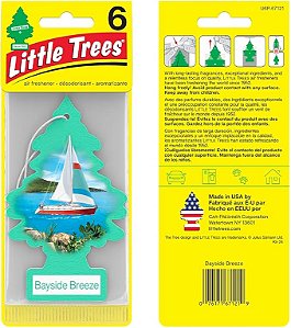 Little Trees Bayside Breeze (Aroma de Briza do Mar) Com 6 unidades