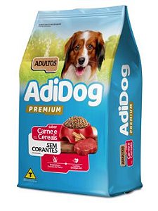 Ração Adidog Premium Cães Adultos Sabor Carne e Cereais 15kg