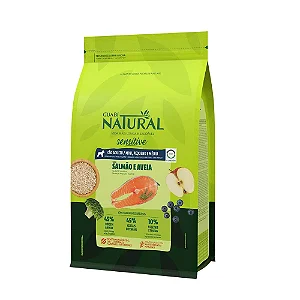 Ração Guabi Natural Sensível para Cães Adultos de Porte Mini, Pequeno e Médio Sabor Salmão e Aveia 2,5Kg