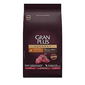 Ração Gran Plus Gourmet Cães Filhotes Médio e Grande Ovelha e Arroz