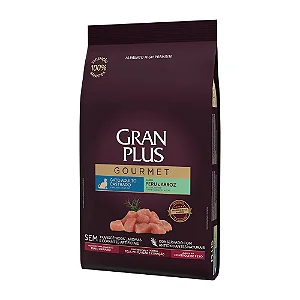 Ração Gran Plus Gourmet Gatos Adultos Castrados Peru e Arroz 10,1kg