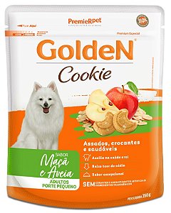 Biscoito Golden Cookie para Cães Adultos de Porte Pequeno Sabor Maçã e Aveia 350g