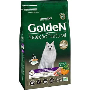 Ração Seca Golden Seleção Natural Cães Adultos Raças Pequenas Abóbora