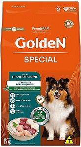 Ração Golden Special Cães Adultos Porte Pequeno Frango e Carne 15 kg