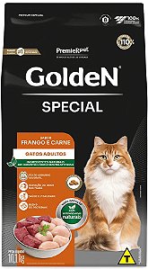Ração Golden Special para Gatos Adultos Sabor Frango e Carne 10,1 Kg