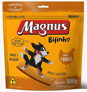 Bifinho Magnus Mastigáveis Sabor Frango para Cães 500g