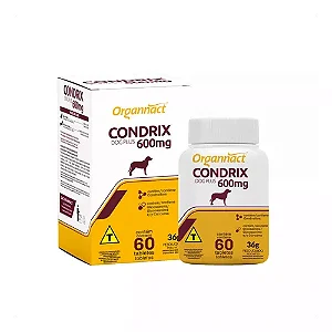 Suplemento Organnact Condrix Dog Tabs Plus 600 Mg - 60 Tabletes
