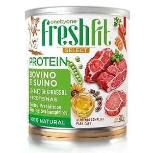 Alimento Úmido FreshFit Protein para Cães Sabor Bovino e Suíno 280g