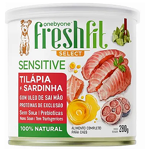 Alimento Úmido Freshfit Sensitive Cães Tilápia e Sardinha 280g