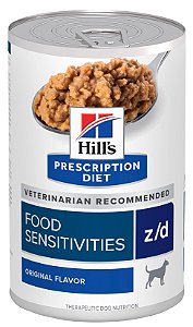 Ração Úmida Hills Prescription Diet Z/D para Cães Adultos com Alergias Alimentares e Problemas de Pele 370g