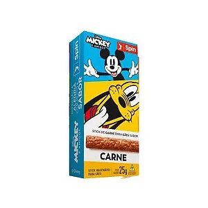 Petiscos Spin Disney Pixar Mickey Para Cães Sabor Carne 25g