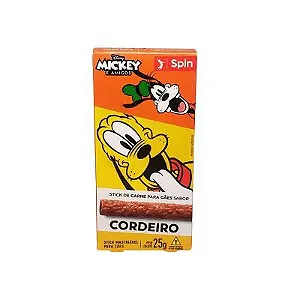 Petiscos Spin Disney Pixar Mickey Cães Sabor Cordeiro 25g