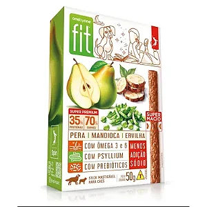 Petisco Spin Pet Fit para Cães Sabor Pêra, Mandioca e Ervilha 50g