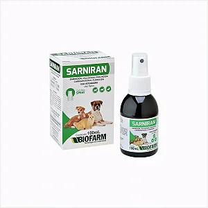 Spray Sarnicida Sarniran para Cães E Gatos 100ml BIOFARM
