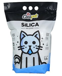 Areia Sílica Casspet Microcristais para Gatos 1,6 Kg