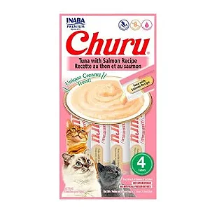 Petisco Churu Atum e Salmão para Gatos 56 g