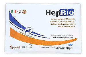 Suplemento Cães Bioctal Hepbio Candioli 10 Comprimidos 20g