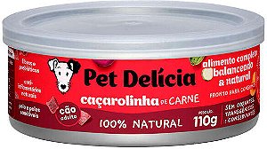 Ração Úmida Natural Pet Delícia Caçarolinha de Carne para Cães Adultos 110g