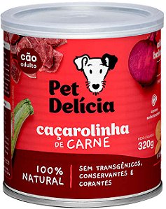 Ração Úmida Natural Pet Delícia Caçarolinha de Carne para Cães Adultos 320g